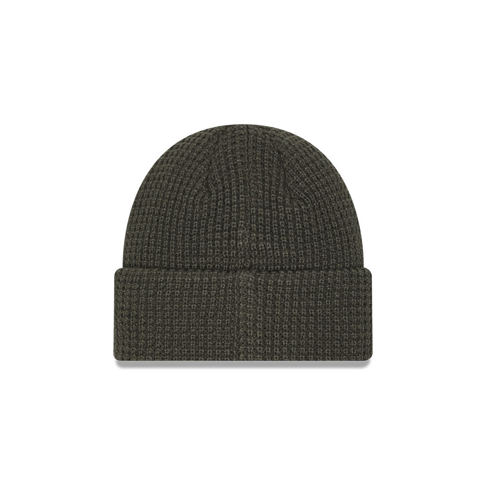Brisbane Lions Beanie - 2025 AFL Dusty Charcoal Waffle Knit - New Era
